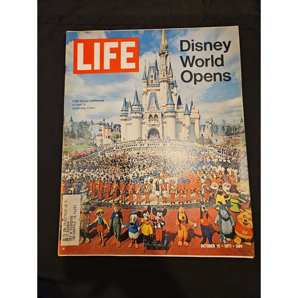 Vintage Life Magazine October 15 1971 Issue Disney World Opens